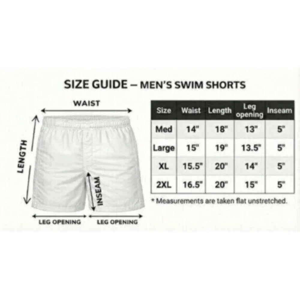 2 Pack Men’s Quick Dry Swim Shorts Cargo Pocket Mesh Beach Trunks 3 Pockets, NEW - Picture 2 of 8